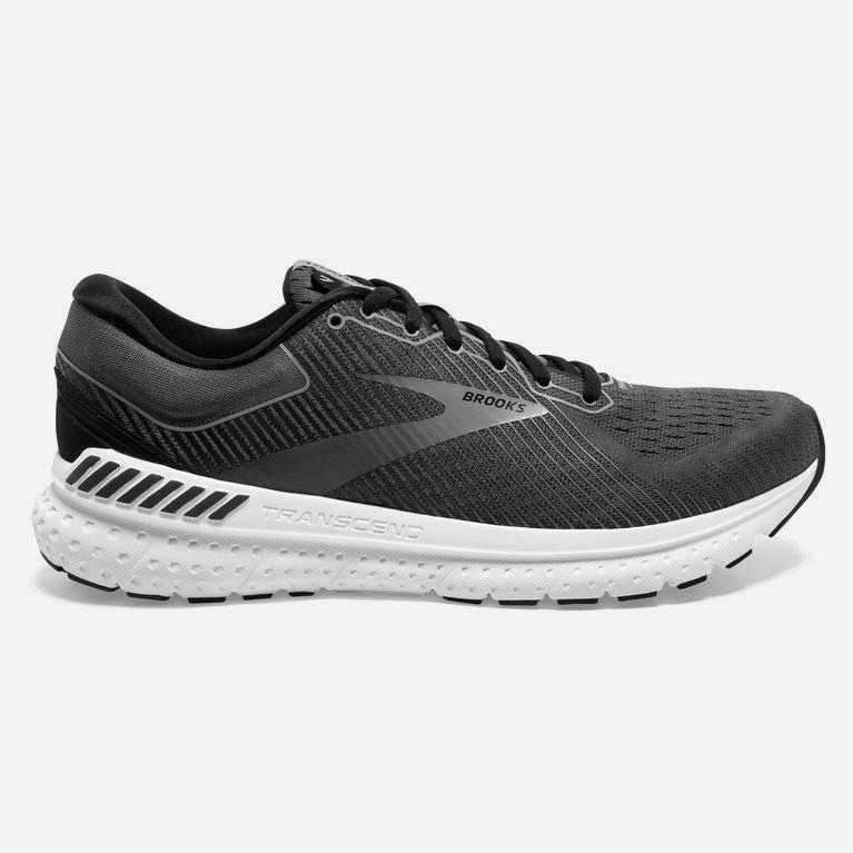 Brooks Transcend 7 Mens Road Running Shoes Ireland Black/Ebony/Grey (NAOM-13708)